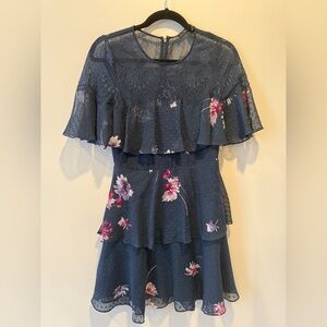 BCBGMaxAzria Navy Lace Dress